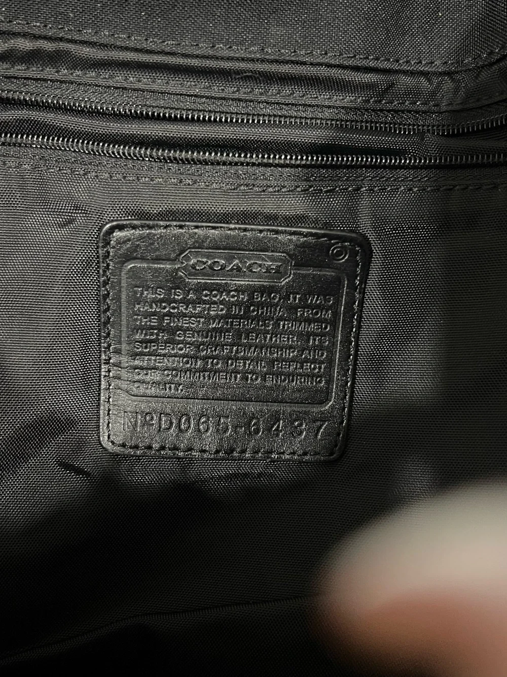 Coach Black Men's Messenger/Laptop  Bag